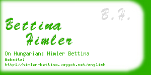 bettina himler business card